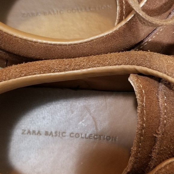 Zara Brown Suede Fringe Ladies Sneakers Size 6.5 US or 37 EU - Picture 5 of 9